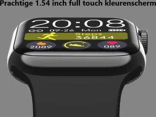 Belesy Immune Smartwatch Zwart Siliconen 1.54 inch