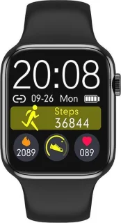 Belesy Immune Smartwatch Zwart Siliconen 1.54 inch