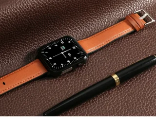 Belesy INTELLIGENT Smartwatch Leer Zwart 1.70 inch