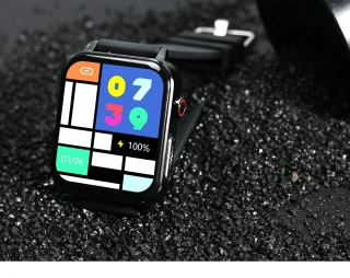 Belesy INTELLIGENT Smartwatch Leer Zwart 1.70 inch