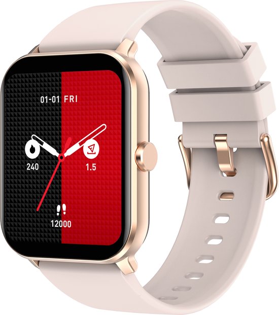 Belesy KALMIA Smartwatch Goud Roze Silicone