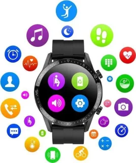 Belesy Link Smartwatch Unisex Zilver Siliconen 1.4 inch