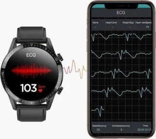 Belesy Link Smartwatch Unisex Zilver Siliconen 1.4 inch