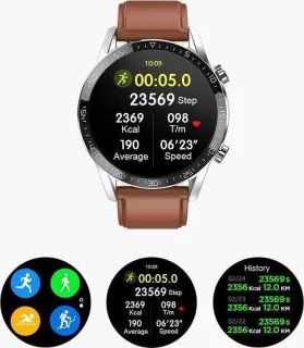 Belesy Link Smartwatch Unisex Zilver Siliconen 1.4 inch