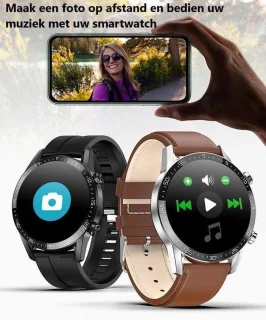 Belesy Link Smartwatch Unisex Zilver Siliconen 1.4 inch