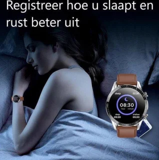 Belesy Link Smartwatch Unisex Zilver Siliconen 1.4 inch