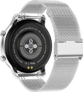 Belesy LOVE Smartwatch Milanees Staal Zilver