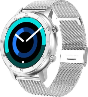 Belesy LOVE Smartwatch Milanees Staal Zilver