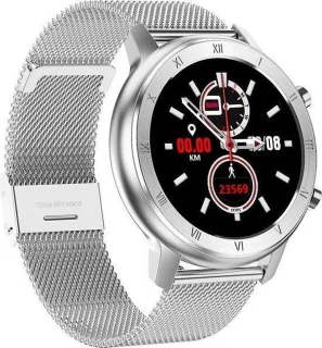 Belesy LOVE Smartwatch Milanees Staal Zilver