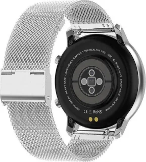 Belesy LOVE Smartwatch Milanees Staal Zilver