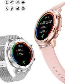 Belesy LOVE Smartwatch Milanees Staal Zilver