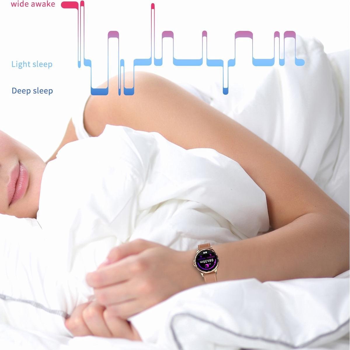 Belesy MARS Smartwatch Zwart Staal Schakel