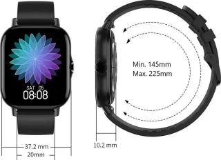 Belesy Meander Smartwatch Unisex Goud Siliconen 1.78 inch