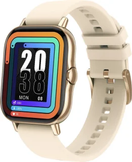Belesy Meander Smartwatch Unisex Goud Siliconen 1.78 inch