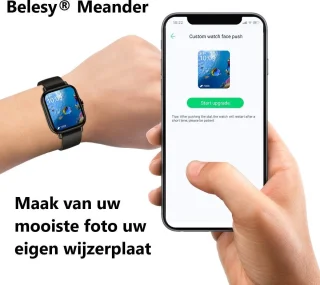 Belesy Meander Smartwatch Unisex Goud Siliconen 1.78 inch