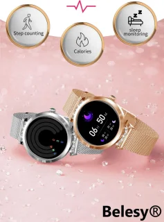 Belesy New Jersey Smartwatch Milanees Roségoud