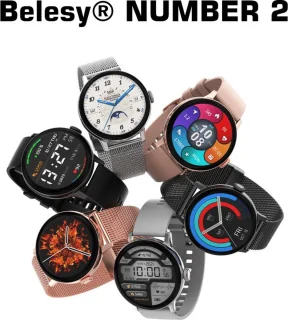 Belesy NUMBER 2 Smartwatch Zilver Siliconen