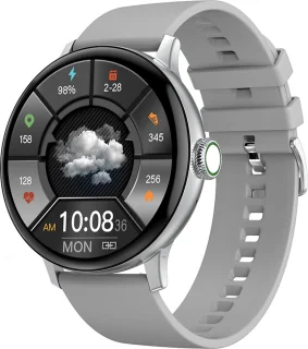 Belesy NUMBER 2 Smartwatch Zilver Siliconen