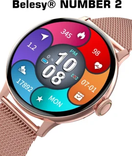 Belesy NUMBER 2 Smartwatch Zilver Siliconen