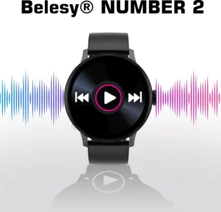 Belesy NUMBER 2 Smartwatch Zilver Siliconen