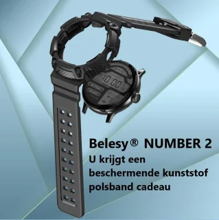 Belesy NUMBER 2 Smartwatch Zilver Siliconen
