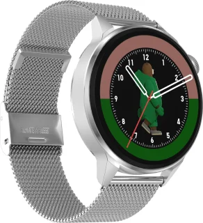 Belesy NUMBER 4 Smartwatch Zilver Staal Milanees