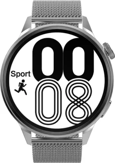 Belesy NUMBER 4 Smartwatch Zilver Staal Milanees