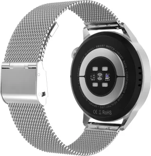 Belesy NUMBER 4 Smartwatch Zilver Staal Milanees