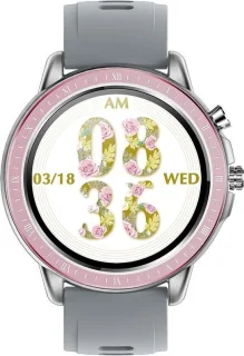 Belesy Pink Serie Smartwatch Dames Zilver Roze Grijs