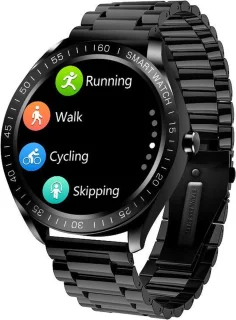 Belesy POWER Smartwatch Staal Zwart