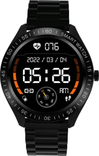 Belesy POWER Smartwatch Staal Zwart