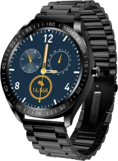 Belesy POWER Smartwatch Staal Zwart