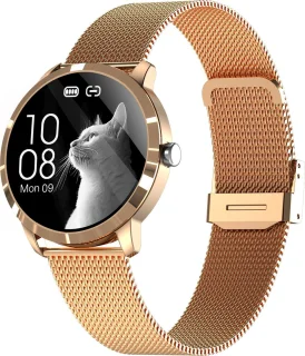 Belesy Q8LG 2022 Smartwatch Rosé Goud Staal