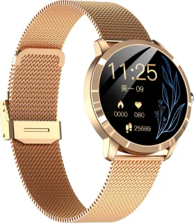 Belesy Q8LG 2022 Smartwatch Rosé Goud Staal