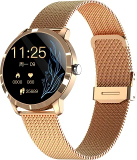 Belesy Q8LG 2022 Smartwatch Rosé Goud Staal