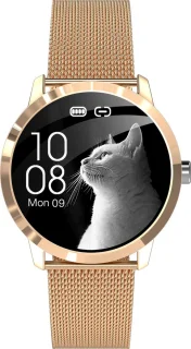 Belesy Q8LG 2022 Smartwatch Rosé Goud Staal