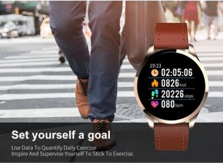 Belesy Q9 2021 Smartwatch Milanees Staal Zilver