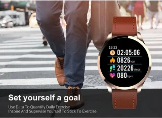 Belesy Q9 2021 Smartwatch Milanees Staal Zilver