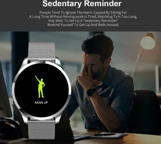 Belesy Q9 2021 Smartwatch Milanees Staal Zilver