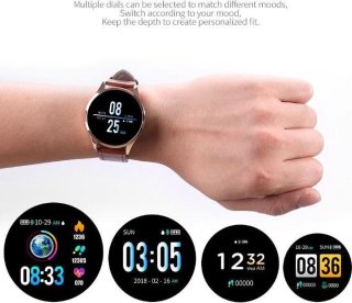 Belesy Q9 2021 Smartwatch Milanees Staal Zilver