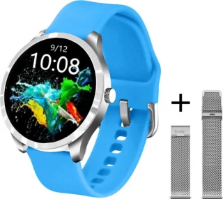 Belesy Q9 PLUS Smartwatch Zilver Blauw