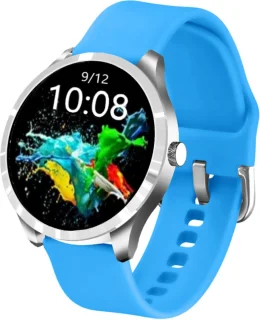Belesy Q9 PLUS Smartwatch Zilver Blauw Siliconen