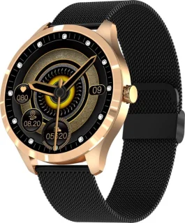 Belesy Q9 Pro Smartwatch Goud Zwart Staal