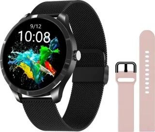 Belesy Q9 Pro Smartwatch Staal Zwart 1.28 inch