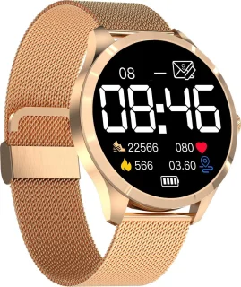 Belesy Q9 Pro Smartwatch Unisex Goud Staal 1.28 inch