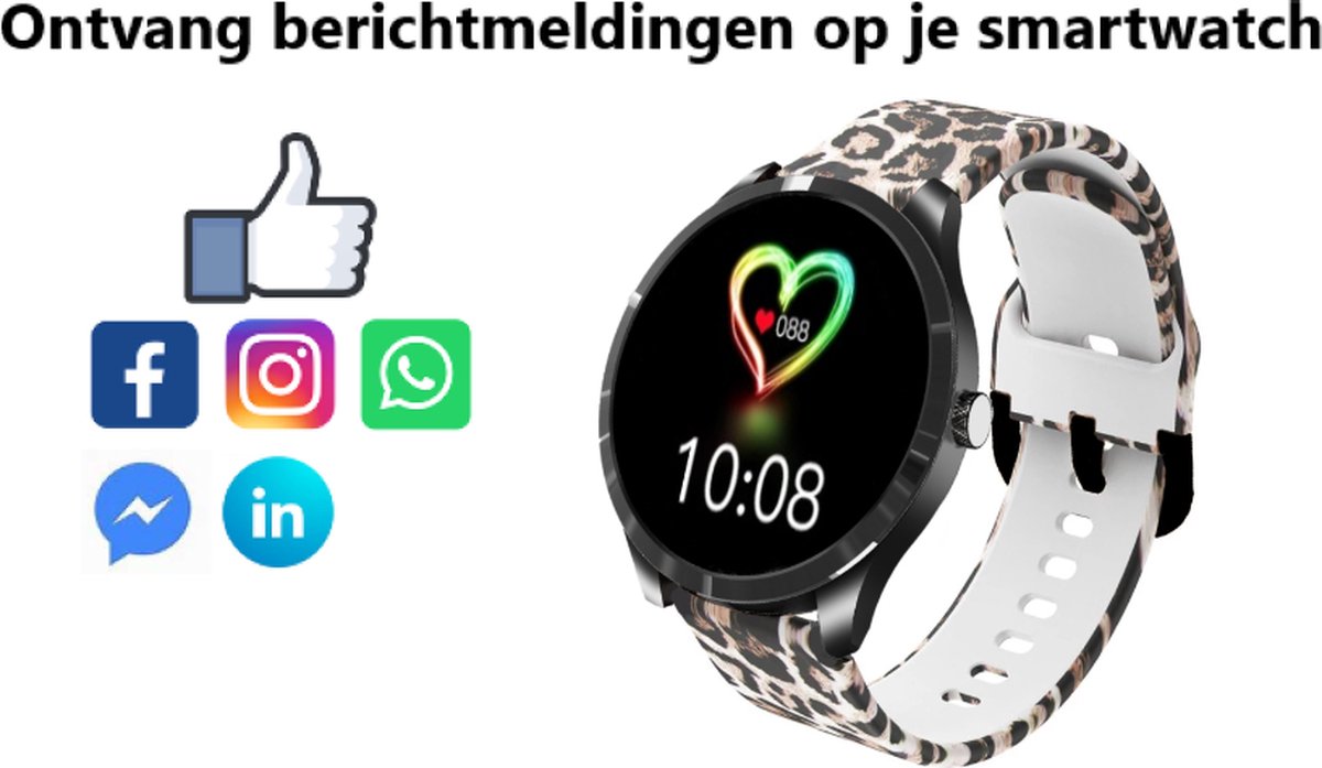 Belesy Q9 Pro Smartwatch Unisex Zwart Roze