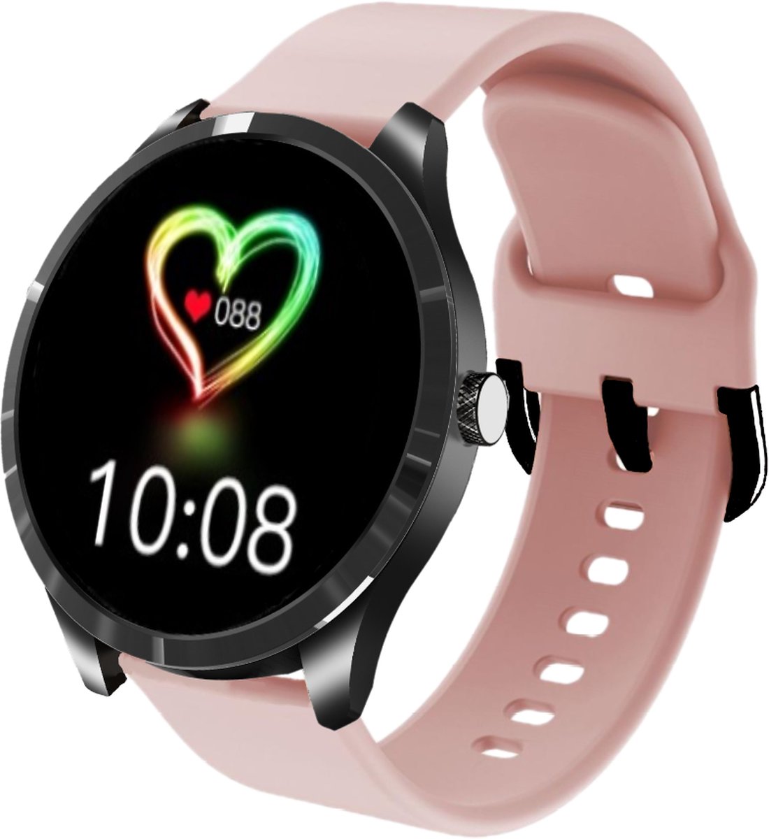 Belesy Q9 Pro Smartwatch Unisex Zwart Roze