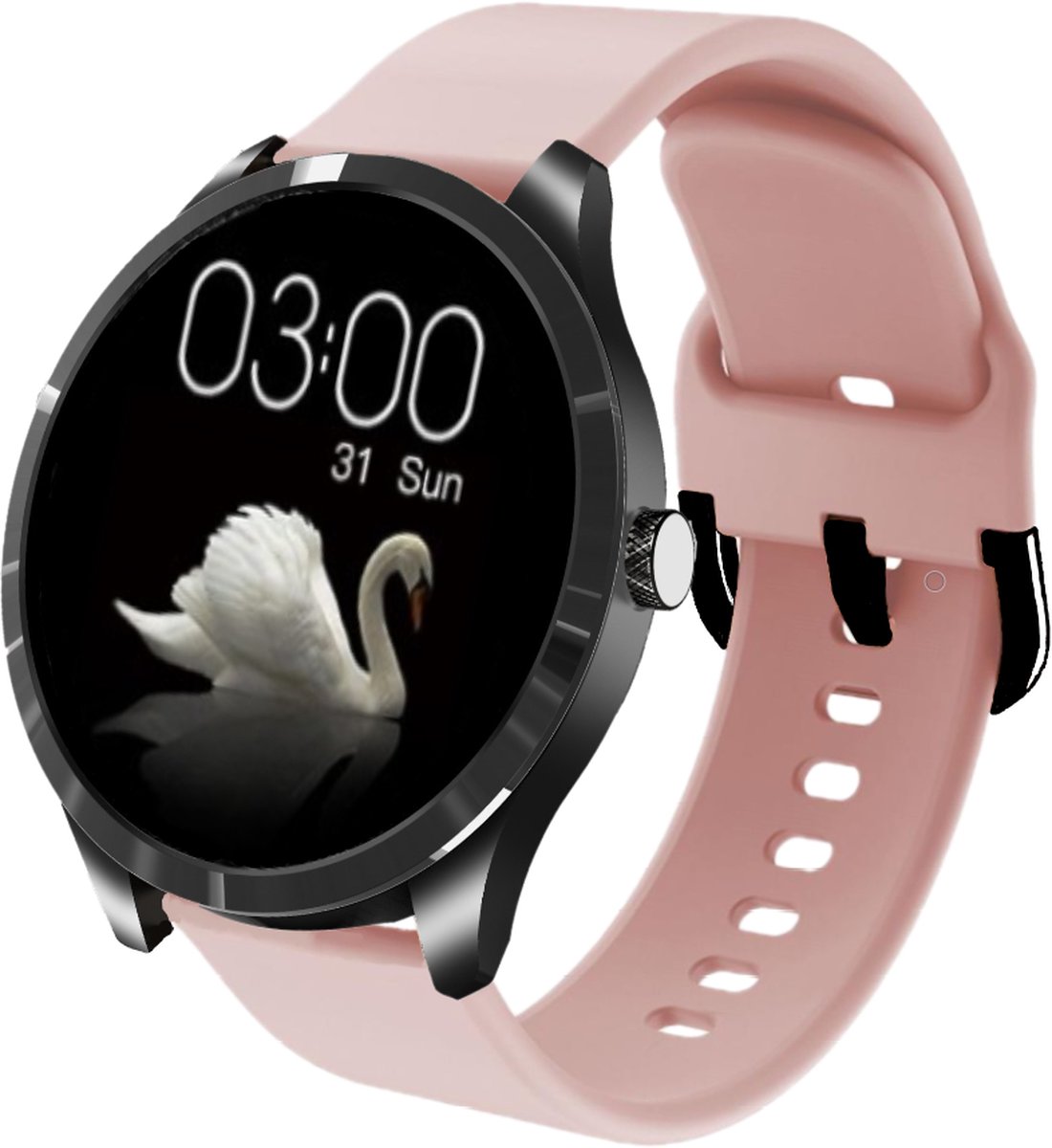Belesy Q9 Pro Smartwatch Unisex Zwart Roze