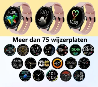 Belesy Q9 Pro Smartwatch Unisex Zwart Staal 1.28 inch