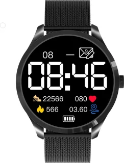 Belesy Q9 Pro Smartwatch Unisex Zwart Staal 1.28 inch